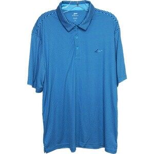 Greg Norman Attack Life Play Dry Mens XL Striped Short Sleeve Golf  Polo
